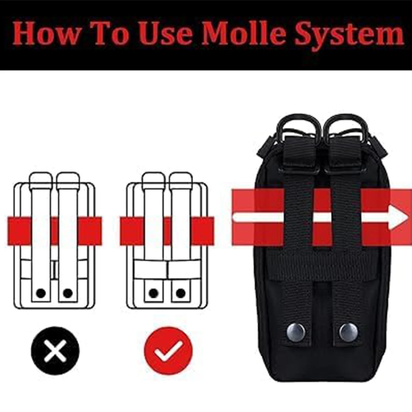 Tactical IFAK Pouch MOLLE First Aid Kit Bag – Empty EMT Trauma Pouch