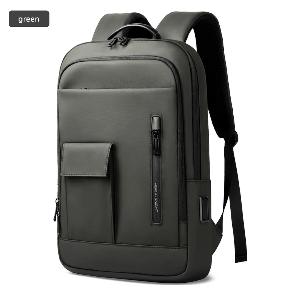 Slim Laptop Backpack Men 15.6" & 17" USB Port Lightweight