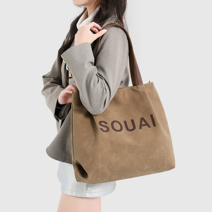 Large Capacity Canvas Tote Bag – Women's Casual Shoulder Bag