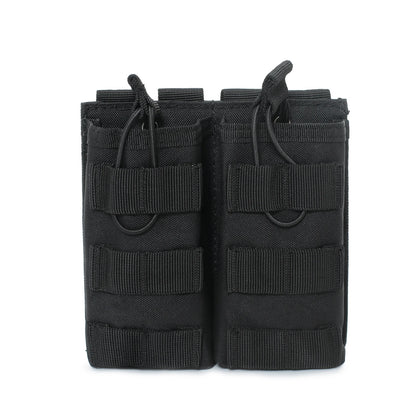MOLLE Double Mag Pouch – Tactical M4/M16 Magazine & Walkie-Talkie Holder