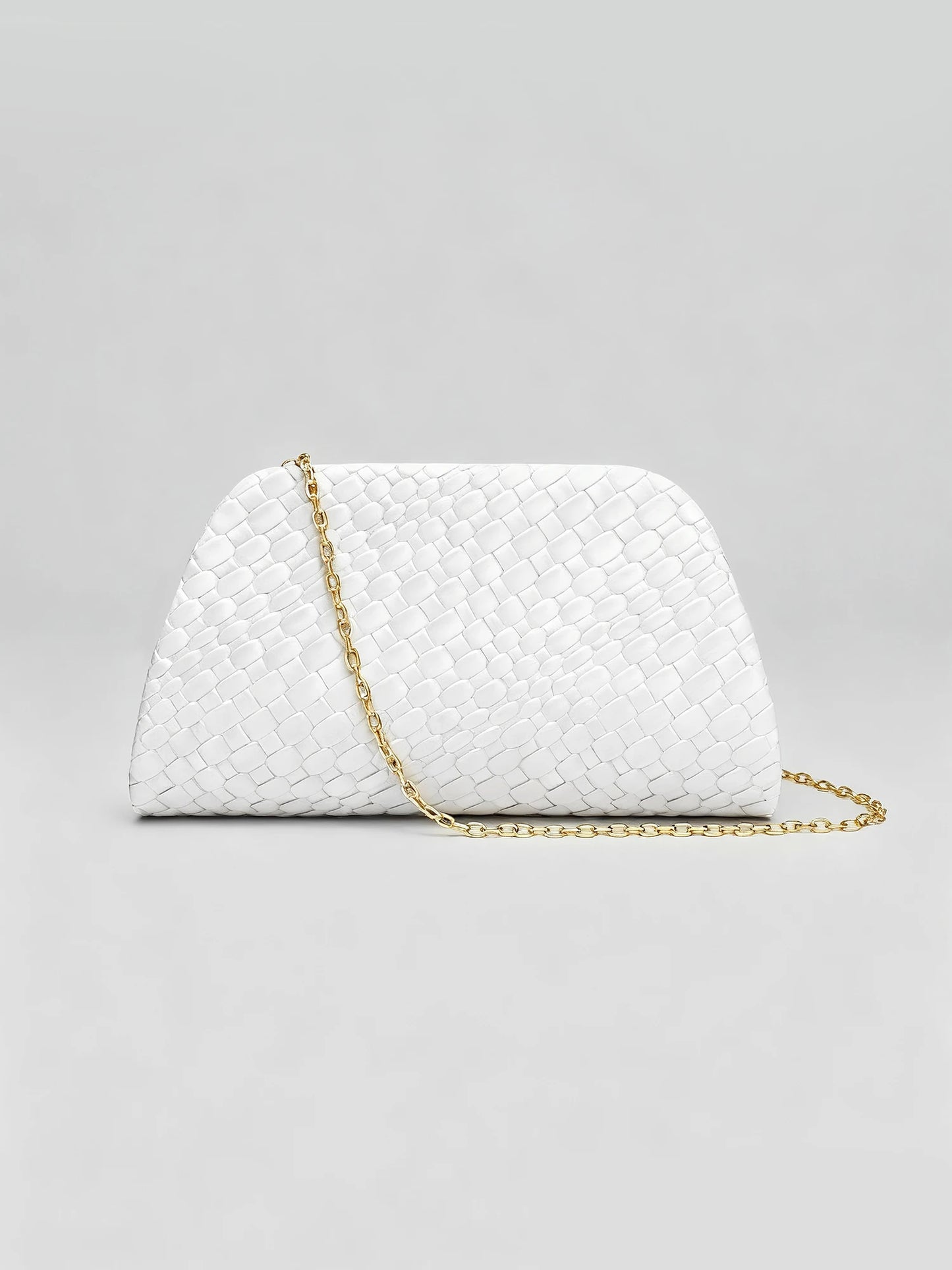 Women's Luxury Evening Clutch Bag – Chain Shoulder Crossbody with Gold Clasp