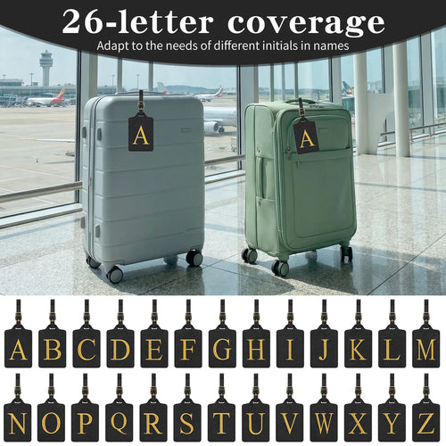 Personalized Initial Letter Luggage Tag – Anti-Lost Suitcase ID Tag