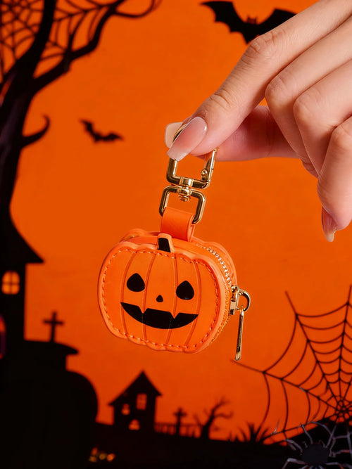 Halloween Coin Purse Personality Little Pumpkin Pendant Keychain Cute Mini Bag Accessories Send