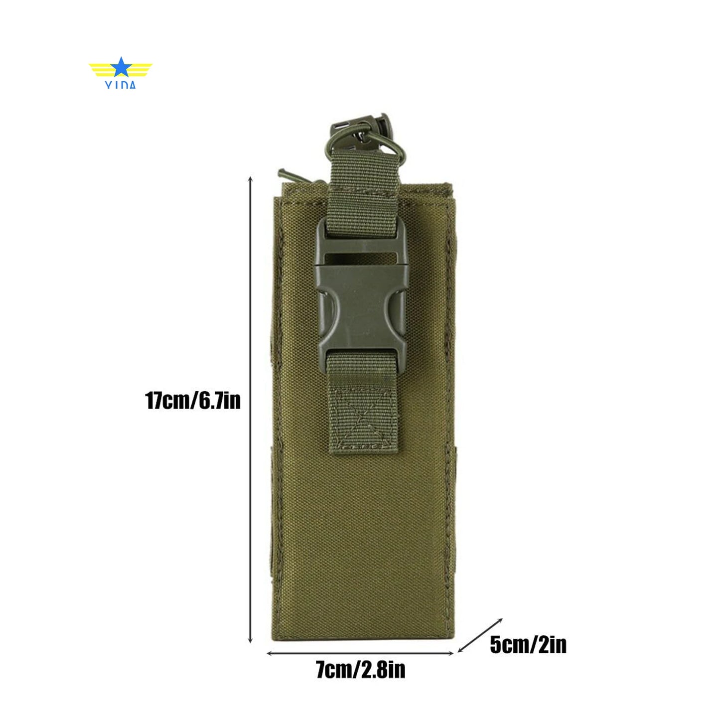 Water Bottle Holder Pouch – Tactical MOLLE Carrier for Hiking