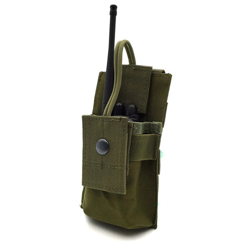 Tactical MOLLE Radio Pouch – Adjustable Walkie Talkie Holder