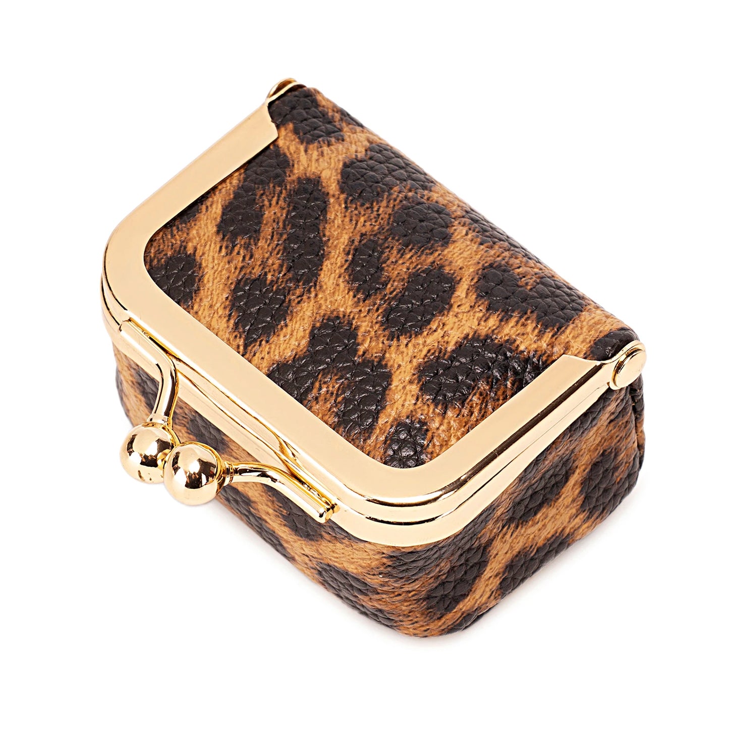 Leopard Print Mini Jewelry Box & Coin Purse for Women