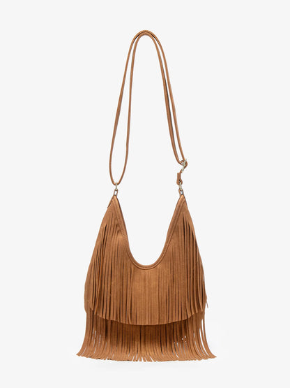 Fringe Crossbody Bag – Women's Boho Tassel Shoulder Tote