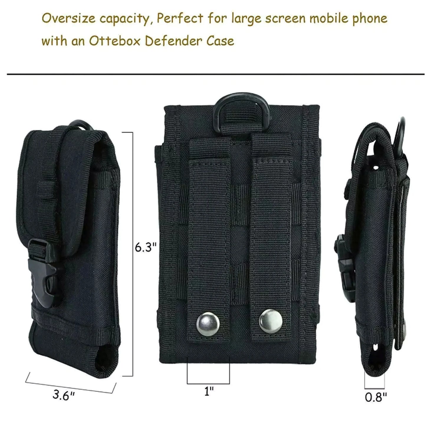 Tactical Belt Phone Pouch – Outdoor Waist Bag & Gadget Holster