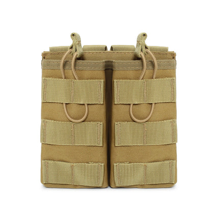 MOLLE Double Mag Pouch – Tactical M4/M16 Magazine & Walkie-Talkie Holder