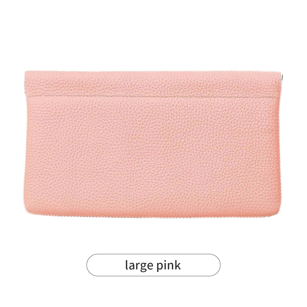 Self-Closing PU Leather Long Wallet Women Squeeze Coin Purse