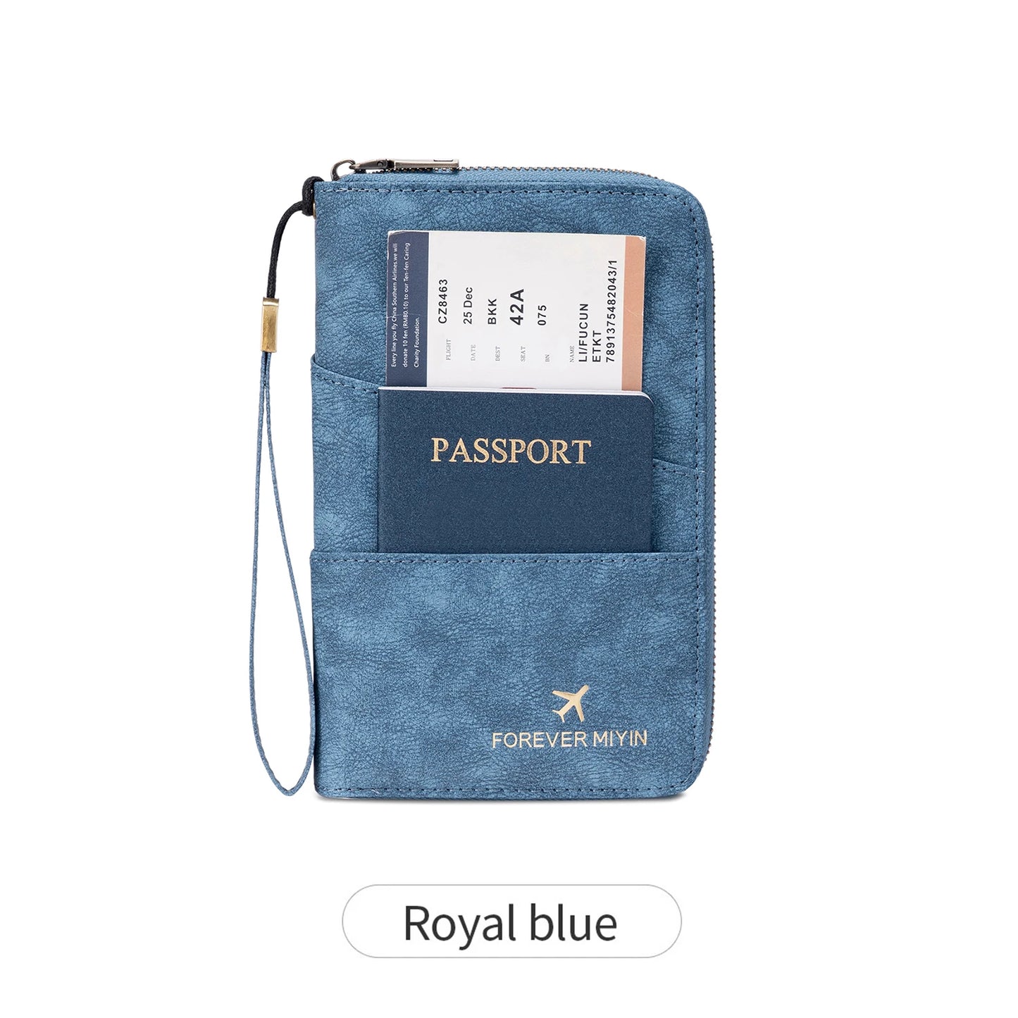 RFID Passport Holder Travel Wallet – Large Capacity PU Leather