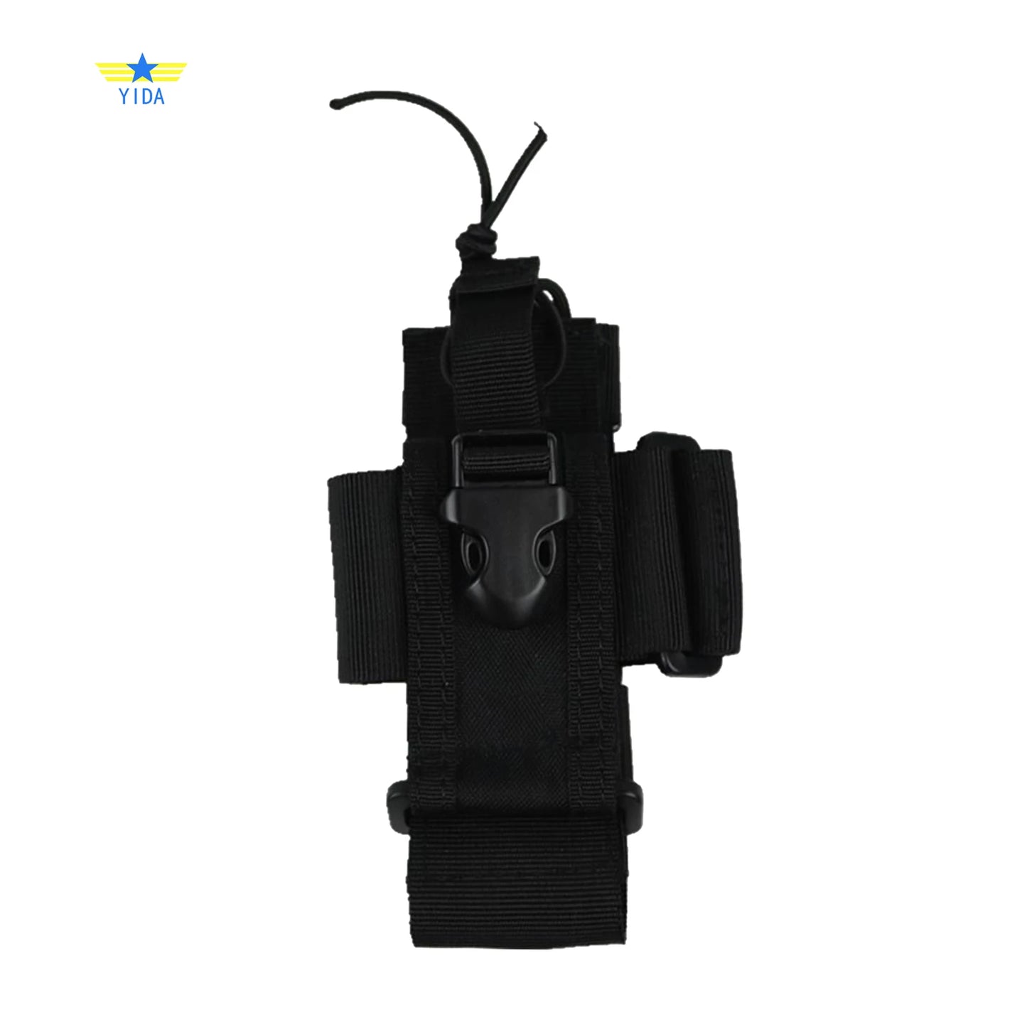Tactical MOLLE Radio Holster Pouch – Adjustable Nylon Walkie Talkie Holder