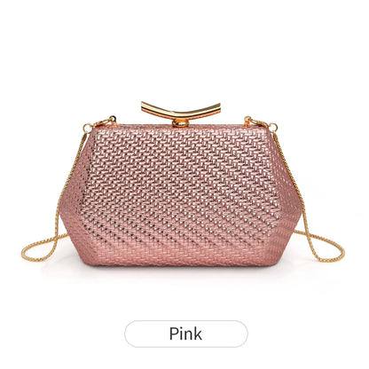 Woven Diamond Evening Bag for Women – Luxury Clutch Purse
