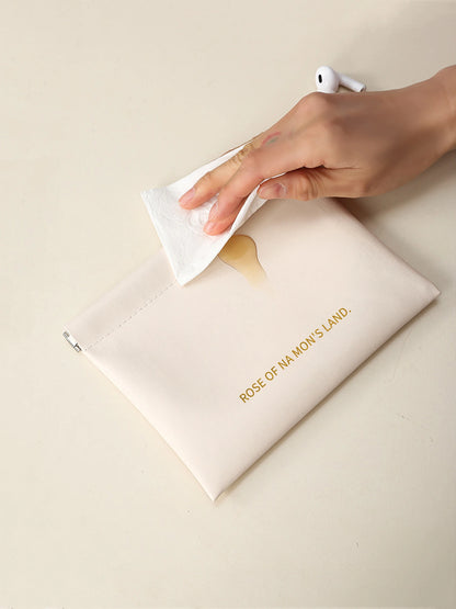 Snap-Close Cosmetic Bag – Portable Makeup & Toiletry Pouch