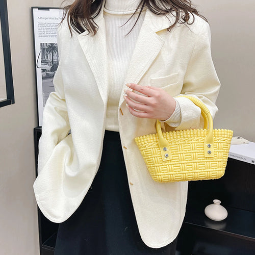 Woven Tote Bag Women's Summer Beach Handbag