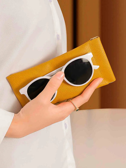 Soft Leather Sunglasses Pouch – Minimalist Eyewear Case
