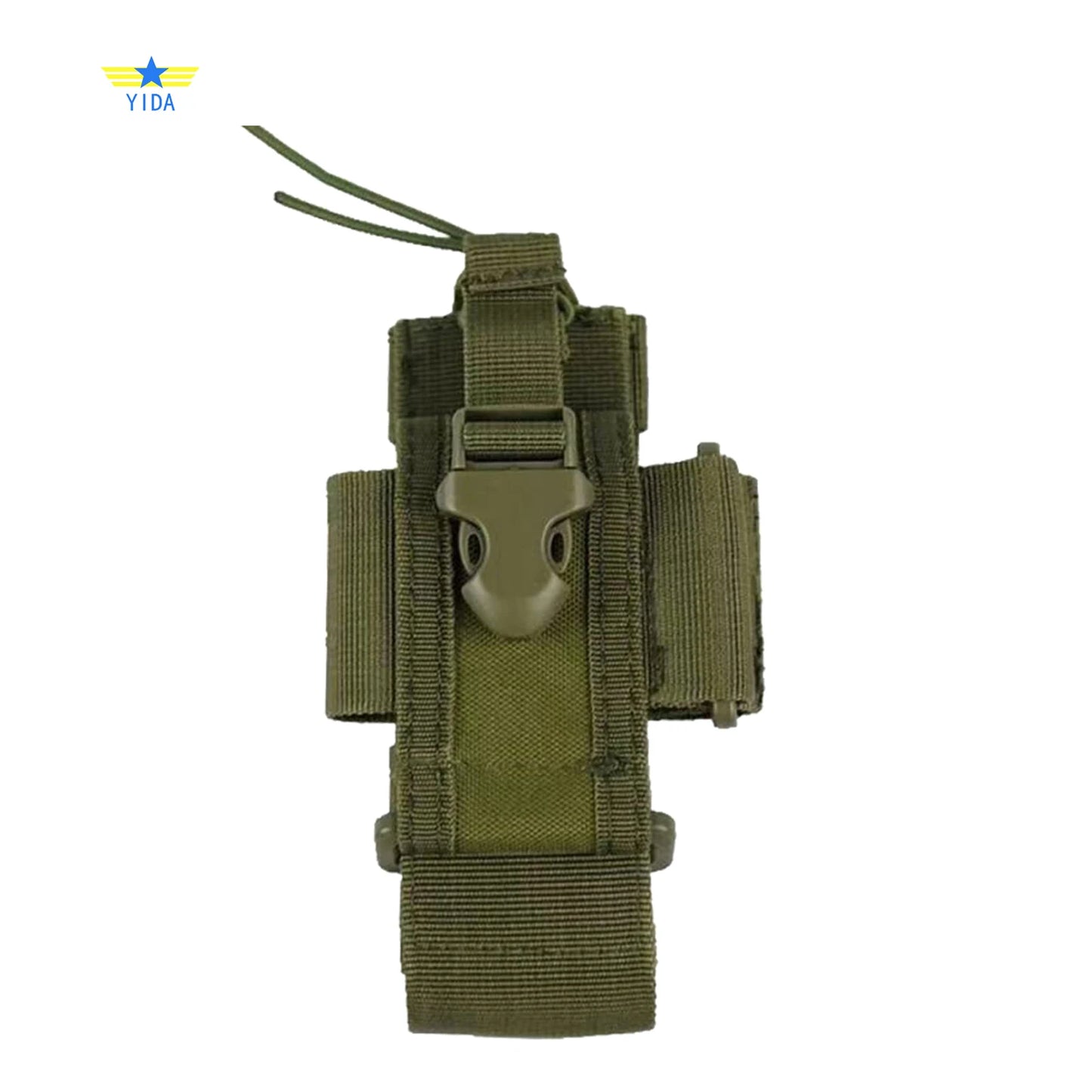 Tactical MOLLE Radio Holster Pouch – Adjustable Nylon Walkie Talkie Holder