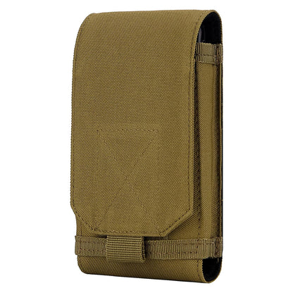 Tactical MOLLE Cell Phone Belt Pouch Holster with Belt Clip Loop