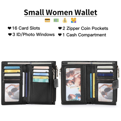 RFID Blocking Women's Wallet – Large Capacity Card Holder