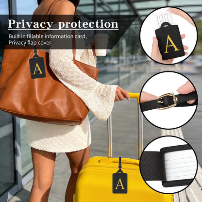 Personalized Initial Letter Luggage Tag – Anti-Lost Suitcase ID Tag