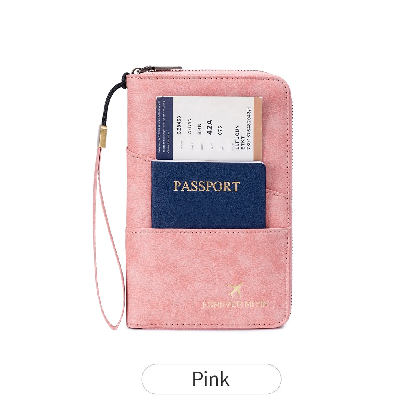 RFID Passport Holder Travel Wallet – Large Capacity PU Leather