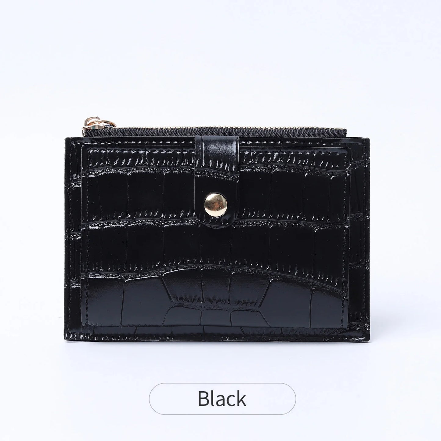 Women's Mini PU Leather Card Holder Wallet with Coin Purse