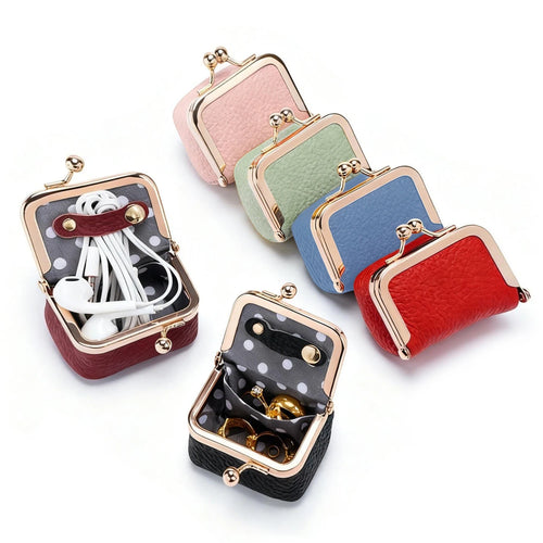 Kiss Lock Coin Purse – Mini Jewelry & Ring Travel Pouch