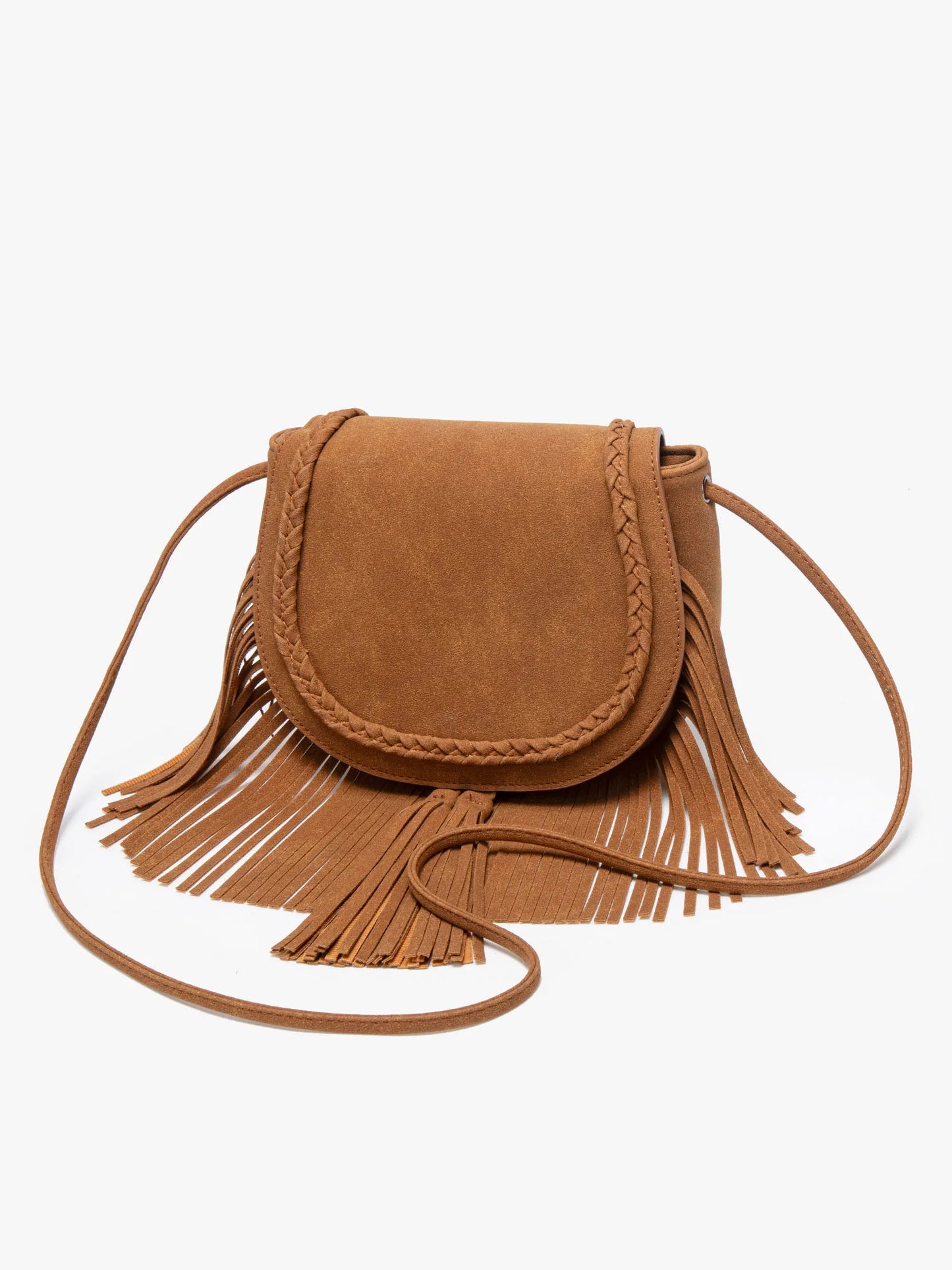 Boho Fringe Tassel Crossbody Bag – Women's Vegan Leather Shoulder Bag