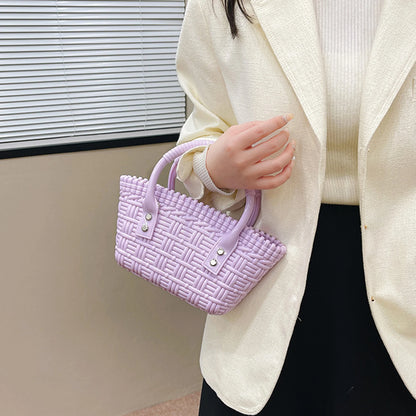 Woven Tote Bag Women's Summer Beach Handbag