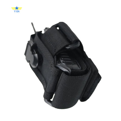 Tactical MOLLE Radio Holster Pouch – Adjustable Nylon Walkie Talkie Holder