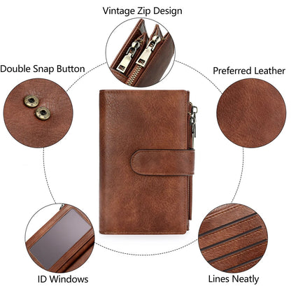 RFID Blocking Women's Wallet – Large Capacity Card Holder