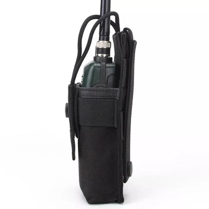 Tactical MOLLE Radio Pouch – Adjustable Walkie Talkie Holder