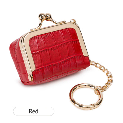 Crocodile Pattern Mini Jewelry Box Bag with Gold Chain