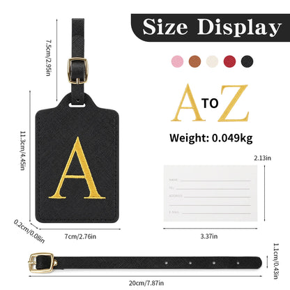 Personalized Initial Letter Luggage Tag – Anti-Lost Suitcase ID Tag