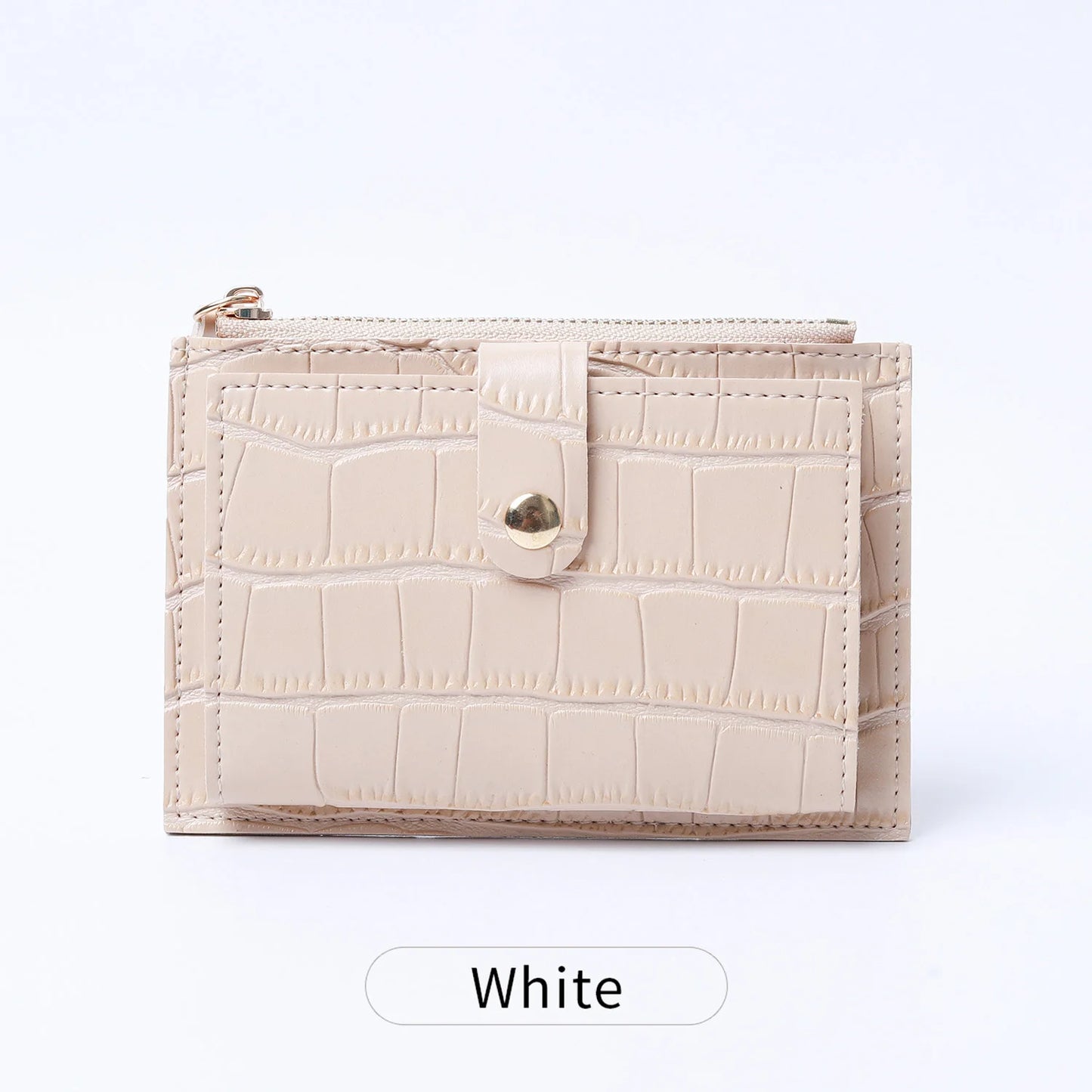 Women's Mini PU Leather Card Holder Wallet with Coin Purse