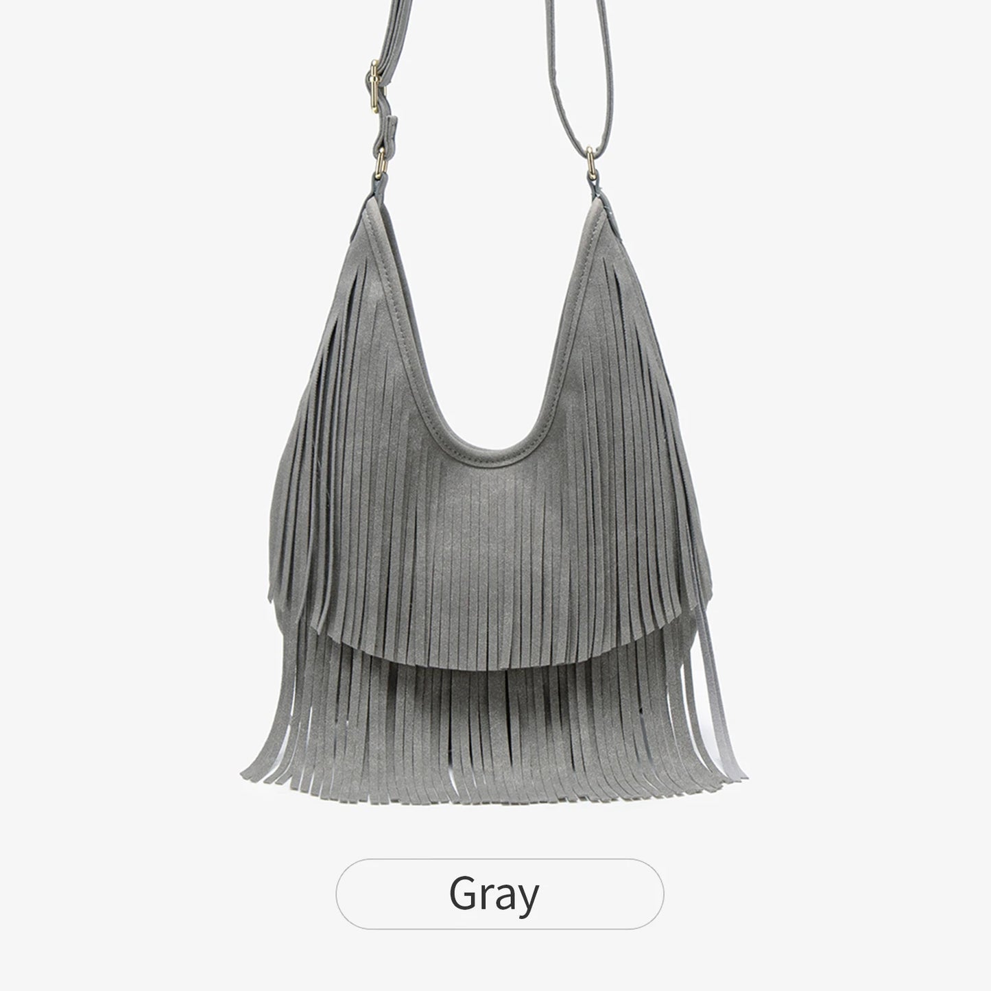 Fringe Crossbody Bag – Women's Boho Tassel Shoulder Tote