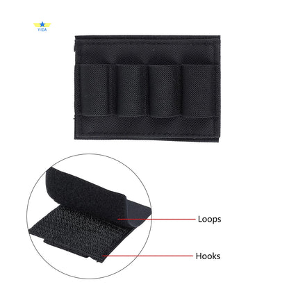 4-Round Shotgun Shell Holder Adhesive Side Saddle Ammo Carrier