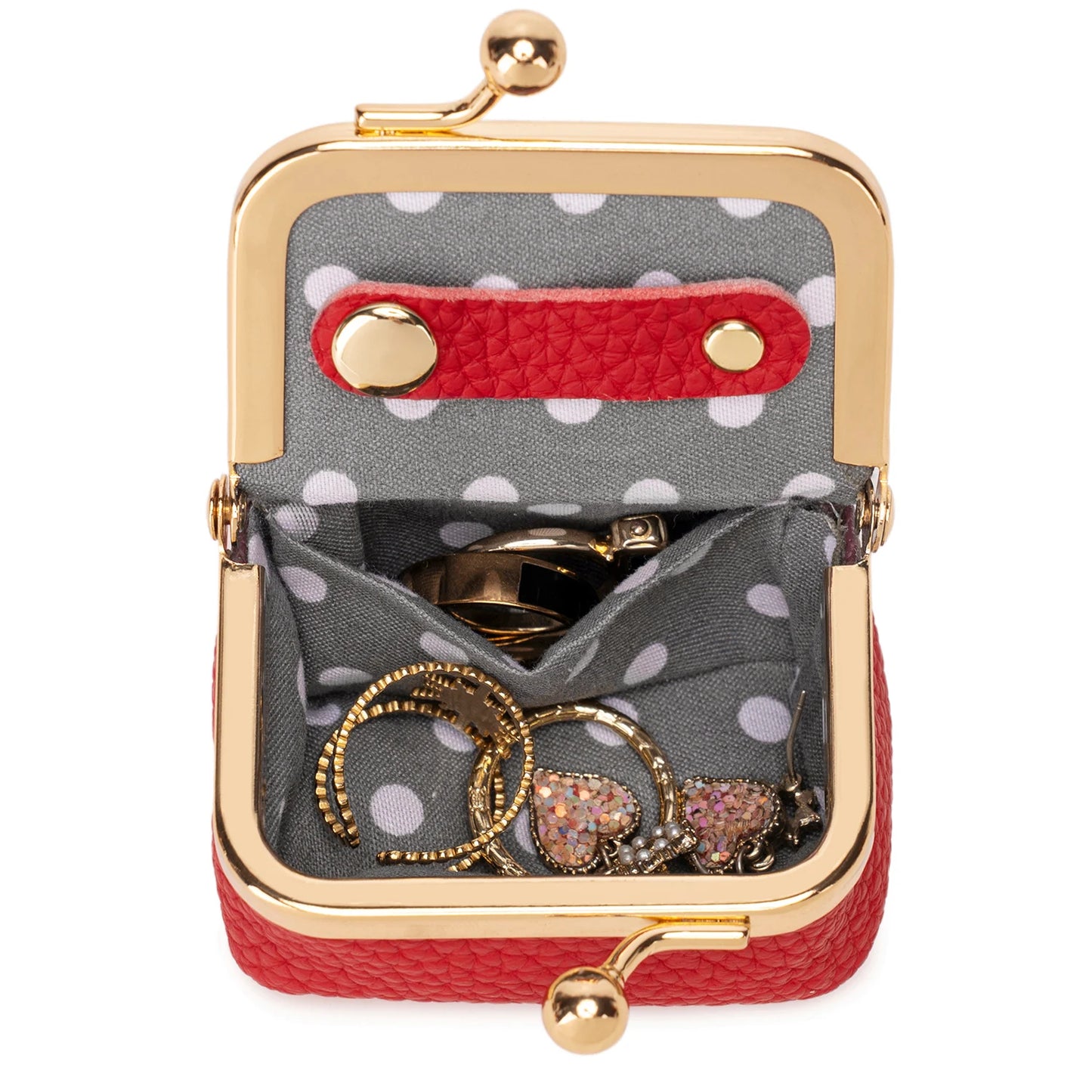 Kiss Lock Coin Purse – Mini Jewelry & Ring Travel Pouch