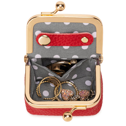Kiss Lock Coin Purse – Mini Jewelry & Ring Travel Pouch