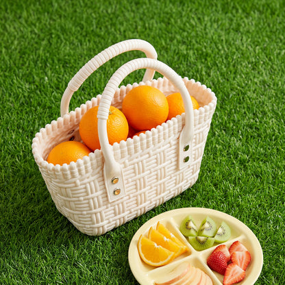 Woven Tote Bag Women's Summer Beach Handbag