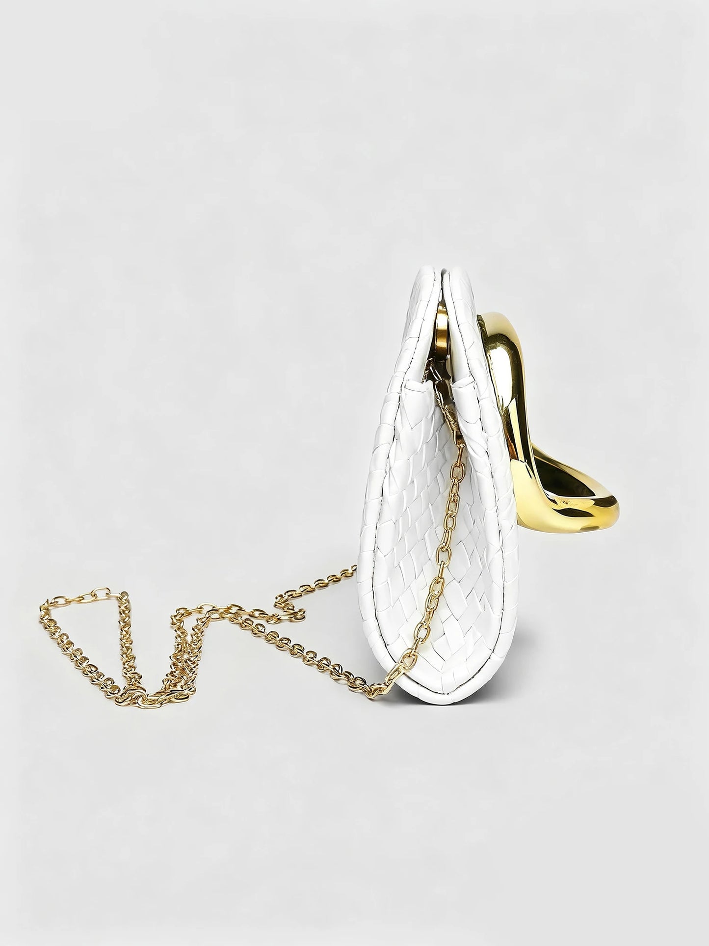 Women's Luxury Evening Clutch Bag – Chain Shoulder Crossbody with Gold Clasp