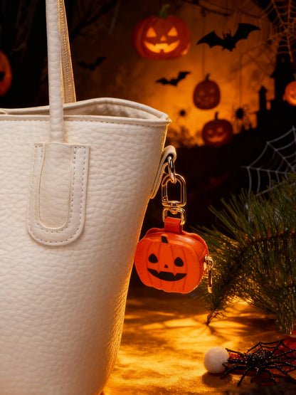 Halloween Coin Purse Personality Little Pumpkin Pendant Keychain Cute Mini Bag Accessories Send