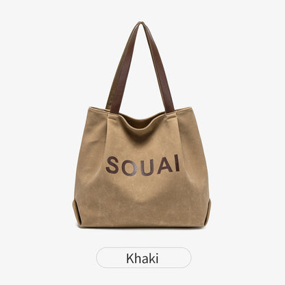Large Capacity Canvas Tote Bag – Women's Casual Shoulder Bag