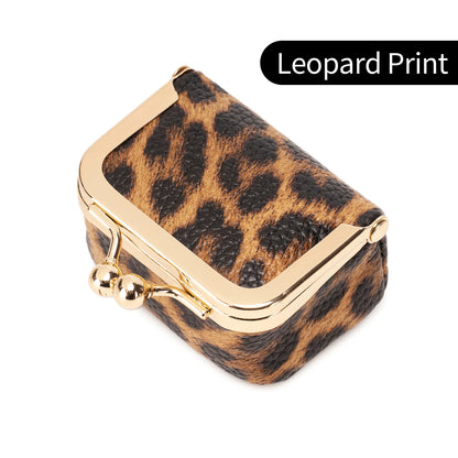 Leopard Print Mini Jewelry Box & Coin Purse for Women