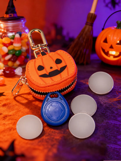 Halloween Mini Coin Purse Keychain – Cute Holiday Gift Wallet