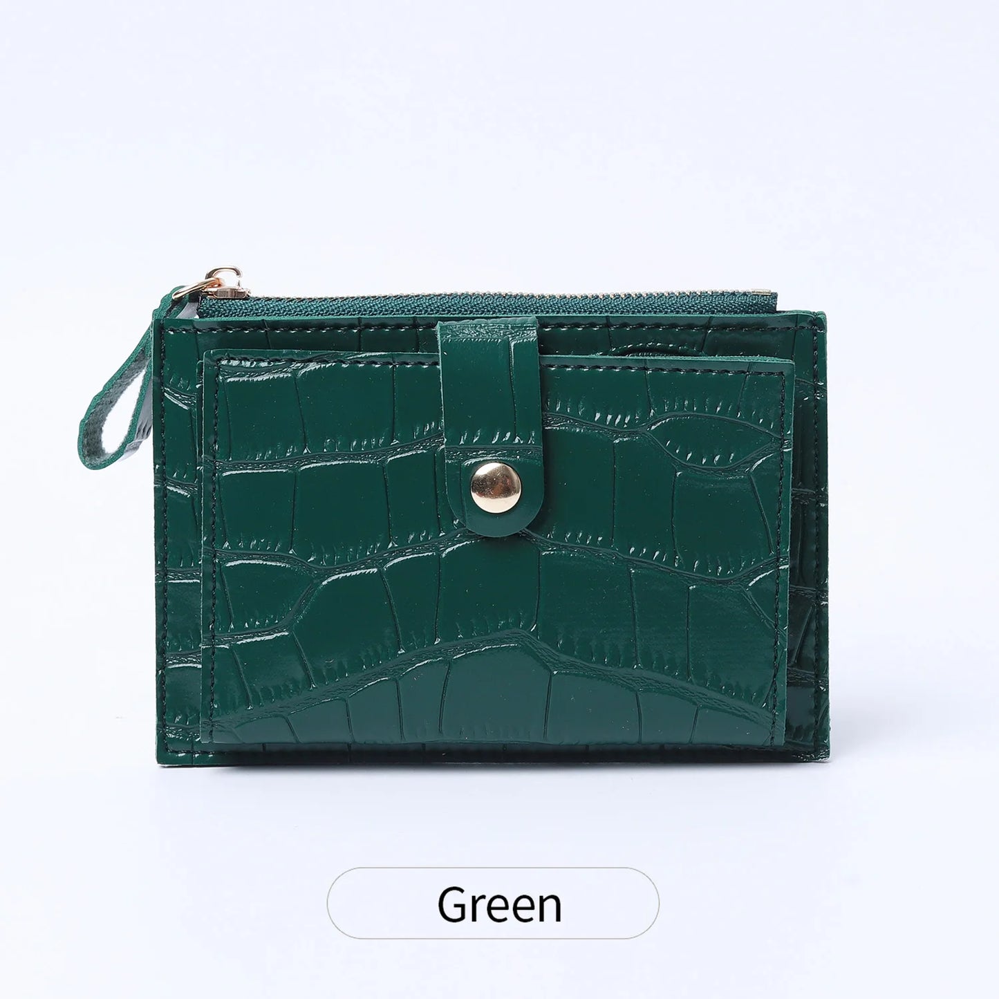 Women's Mini PU Leather Card Holder Wallet with Coin Purse