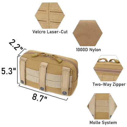 Tactical EDC Admin Pouch – MOLLE Organizer Vest Bag