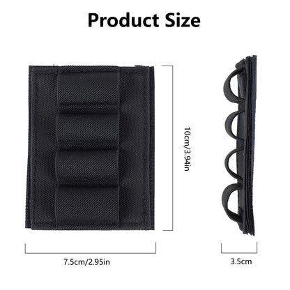 4-Round Shotgun Shell Holder Adhesive Side Saddle Ammo Carrier