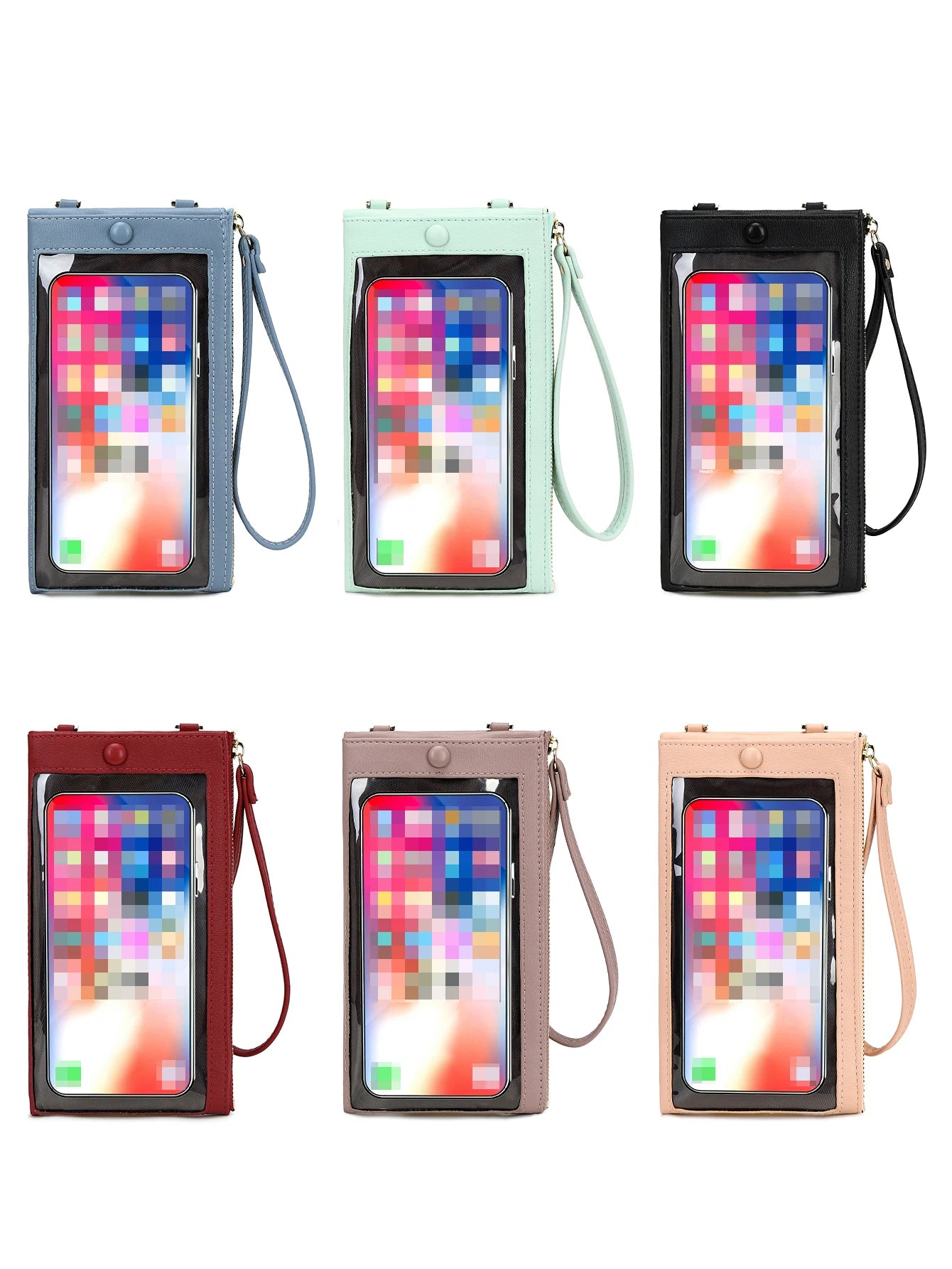Touchscreen Phone Wallet Crossbody Bag for Women – PU Leather