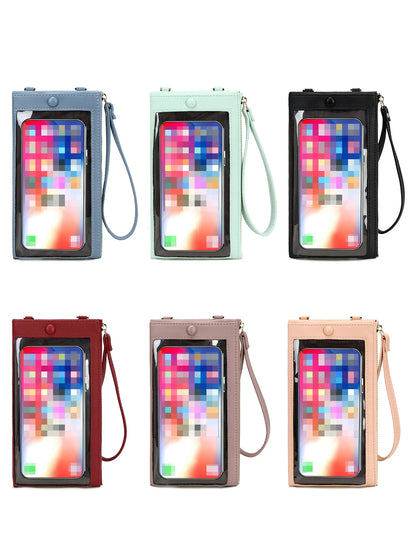 Touchscreen Phone Wallet Crossbody Bag for Women – PU Leather